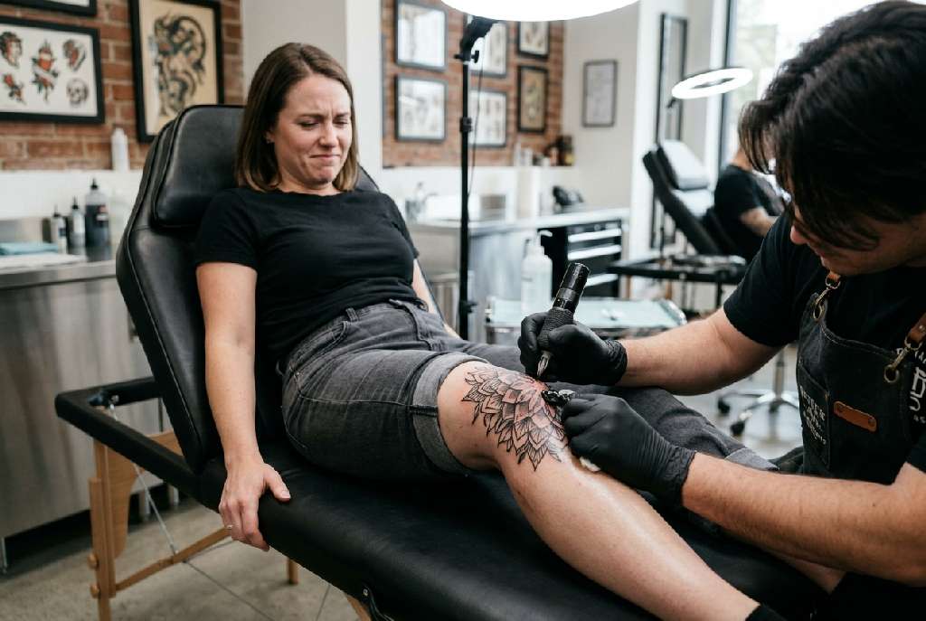 Knie Tattoo Schmerzen